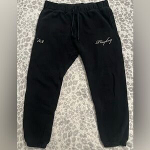 PLAYBOY Black Fleece Pants
